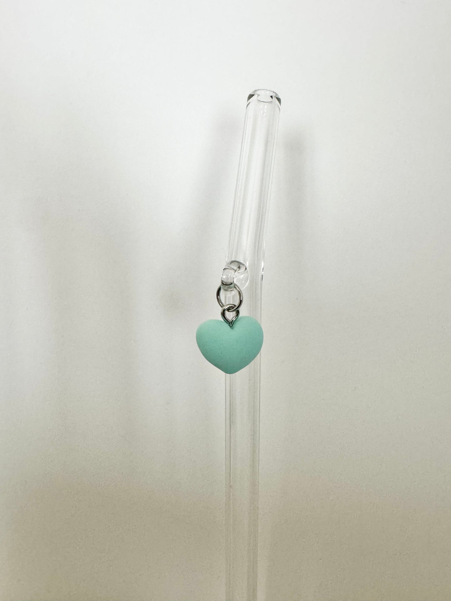 Pastel Aqua Mini Puffed Heart