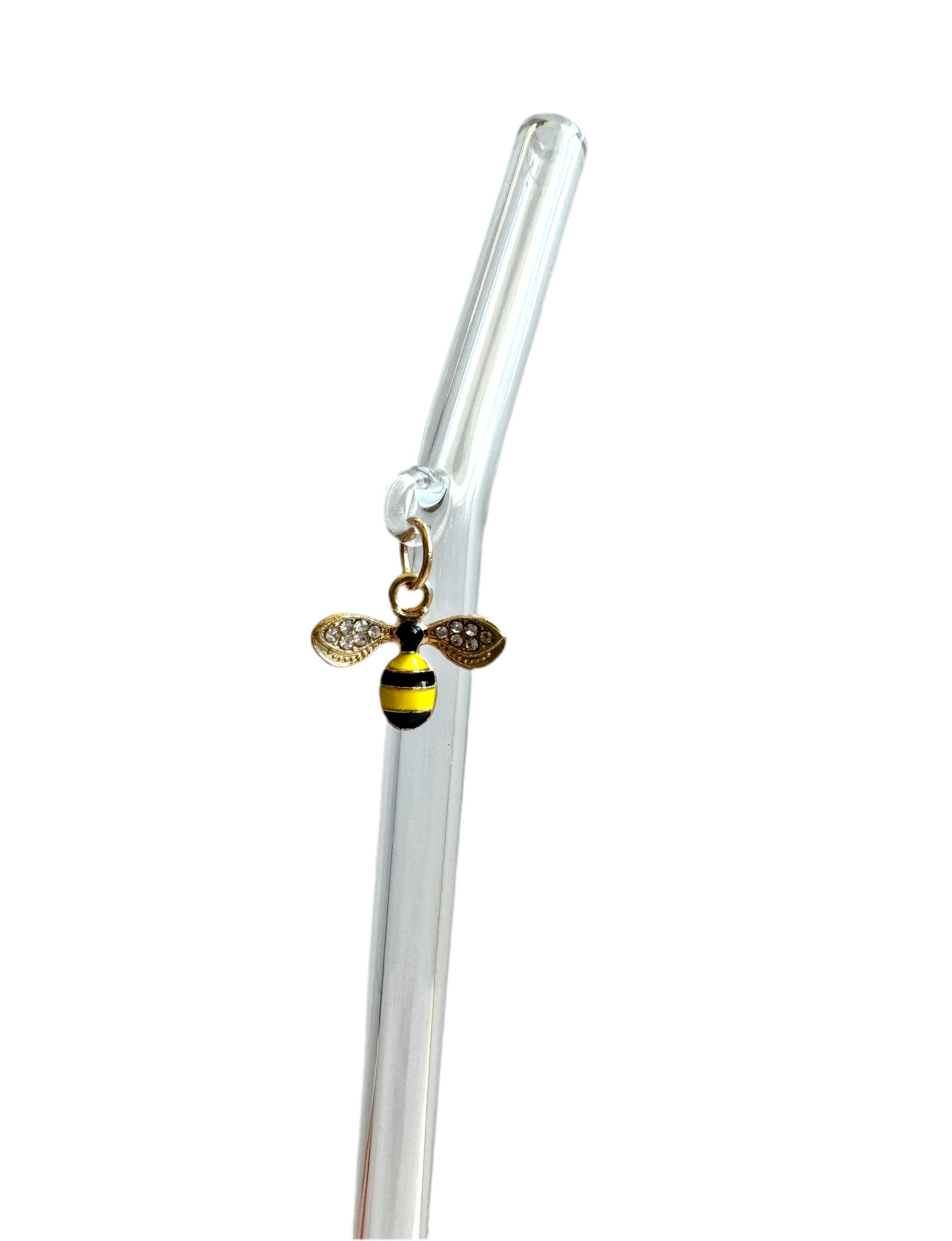 Bumble Bee Glass Straw