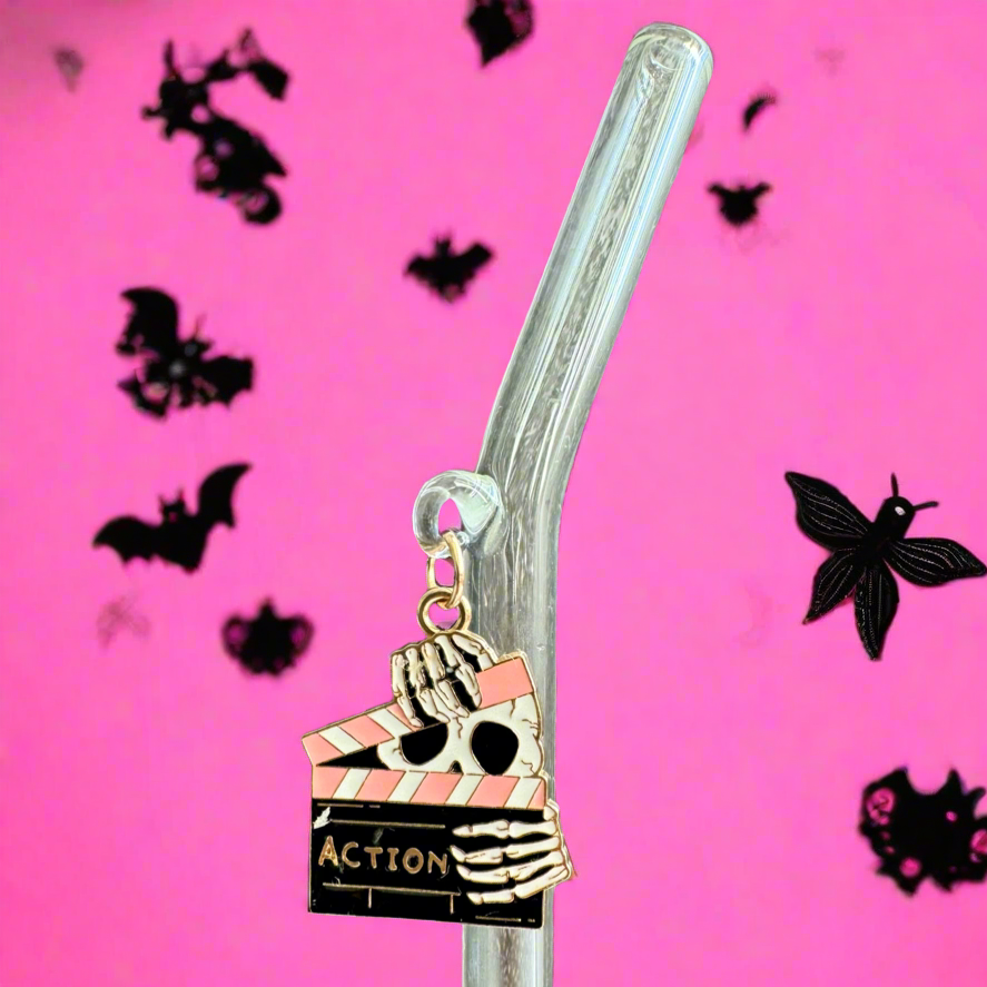 Action Skeleton Glass Straw