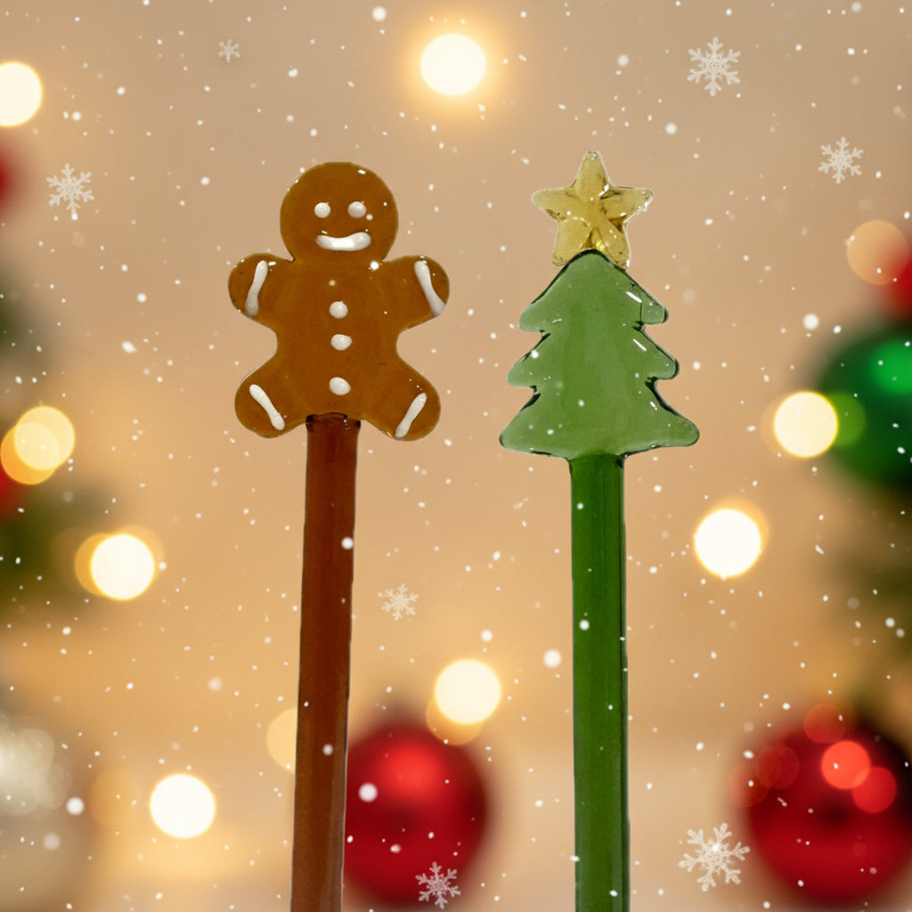 Christmas Glass Stirrers