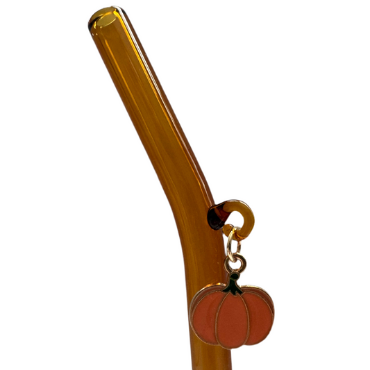 Pumpkin Glass Straw