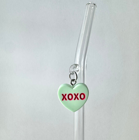 XoXo Sweetheart Glass Straw