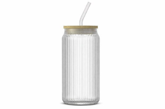 16 oz Flutted Glass Tumbler