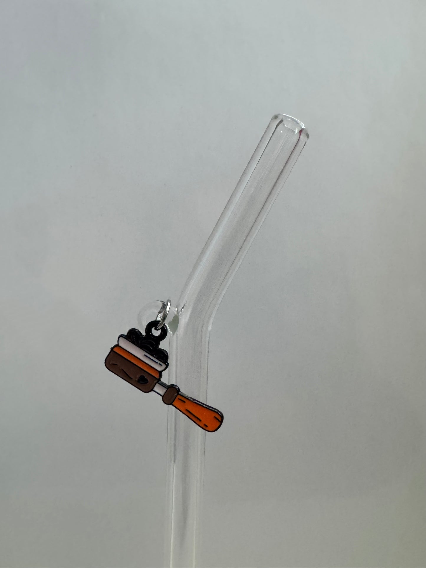 Coffee Portafilter Glass Straw