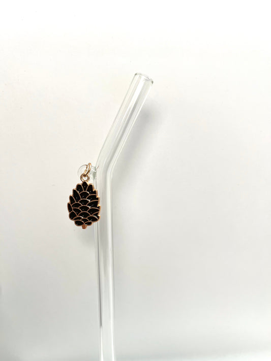 Pinecone Glass Straw