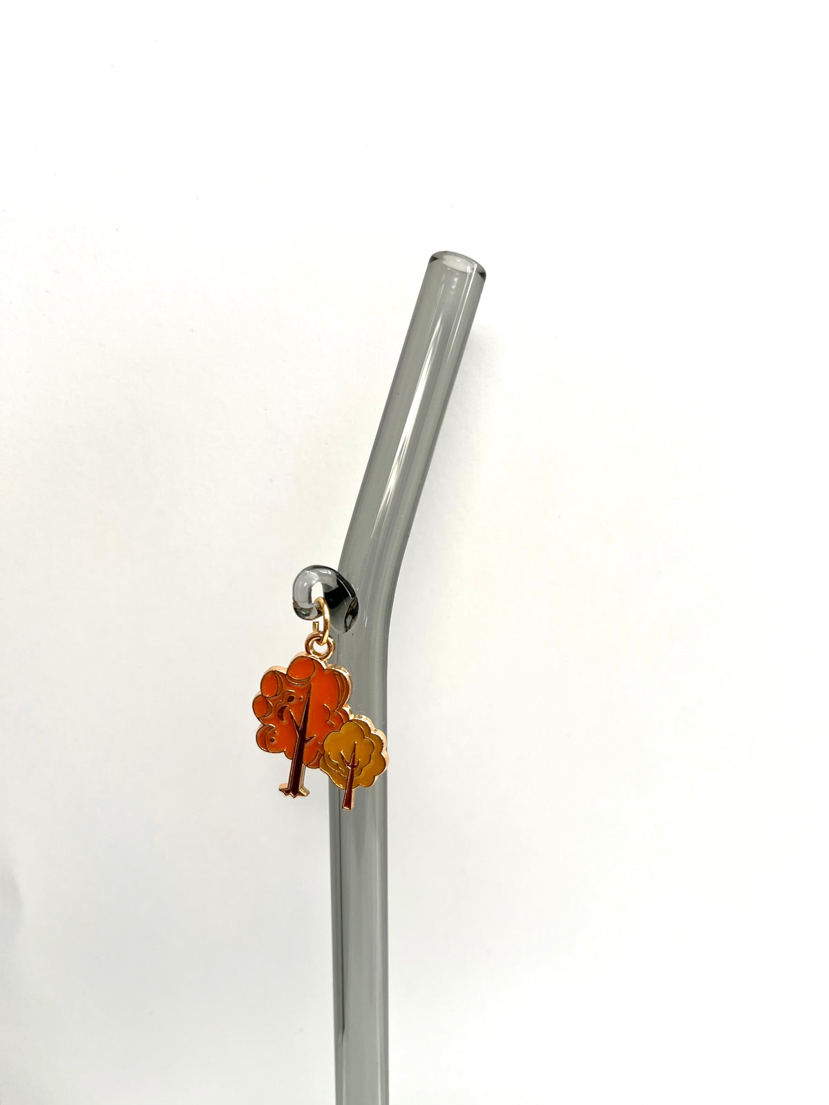 Fall Trees Glass Straw