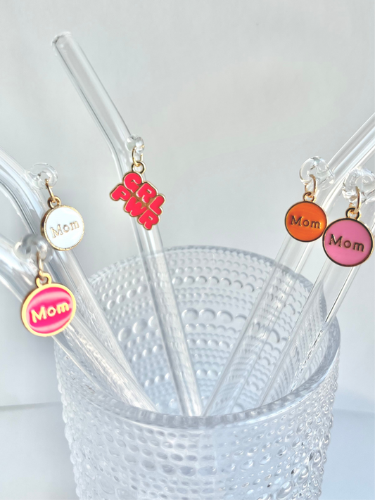 Mom Glass Straw