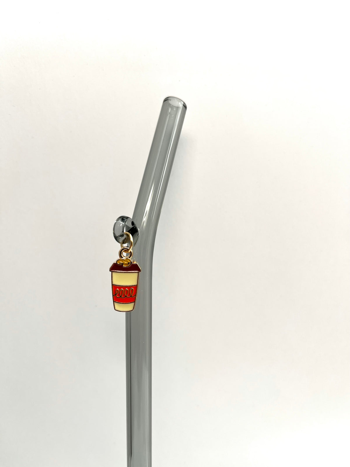 Fall Latte Glass Straw