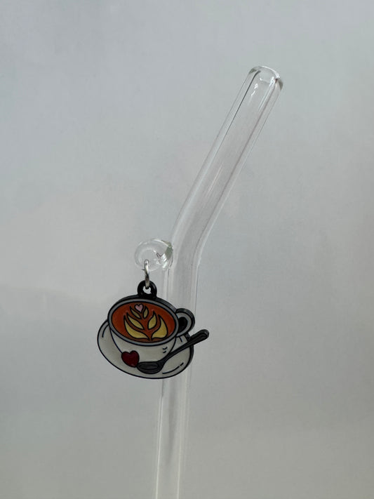 Latte Glass Straw