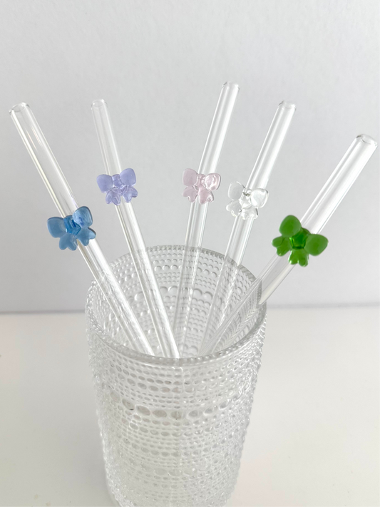 Glass Bow Straw