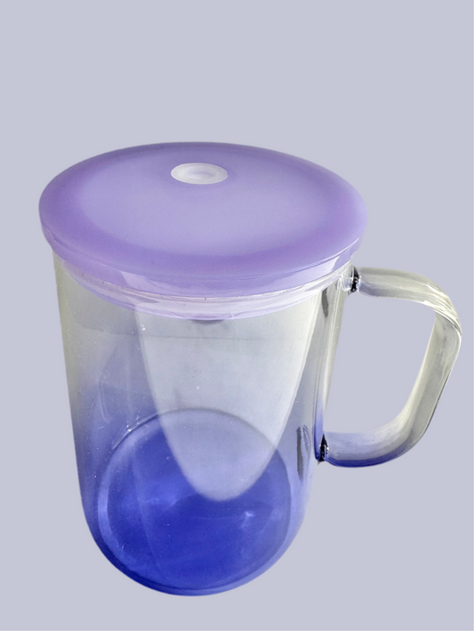 Purple 16oz Gradient Glass Cup